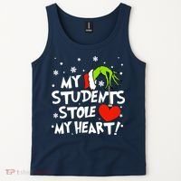 My Students Stole My Heart Christmas Tank Top thumb 2