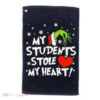 My Students Stole My Heart Christmas Golf Towel thumb 0