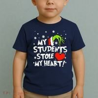 My Students Stole My Heart Christmas Toddler T-Shirt thumb 2