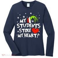 My Students Stole My Heart Christmas Women's Long Sleeve Shirt thumb 0