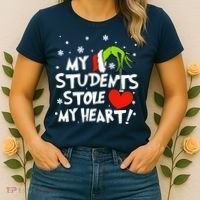My Students Stole My Heart Christmas Women's T-Shirt thumb 2