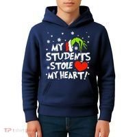 My Students Stole My Heart Christmas Kids Hoodie thumb 4