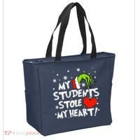 My Students Stole My Heart Christmas Tote Bag thumb 2