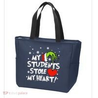 My Students Stole My Heart Christmas Tote Bag thumb 3