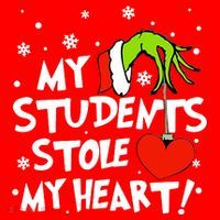 My Students Stole My Heart Christmas Santa Hat thumb 1