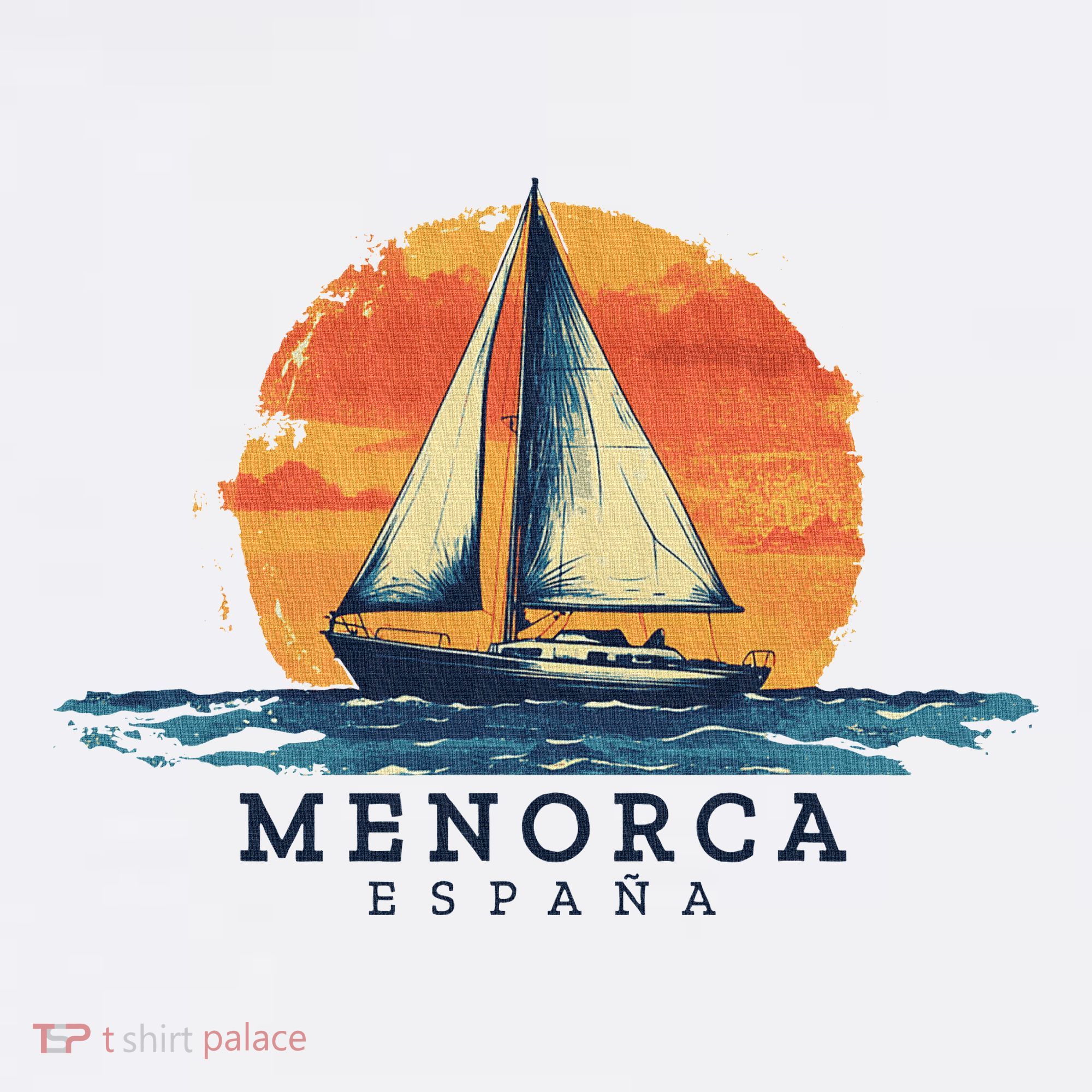 Menorca Spain Sailing Souvenir Sailboat Sailor T-Shirt