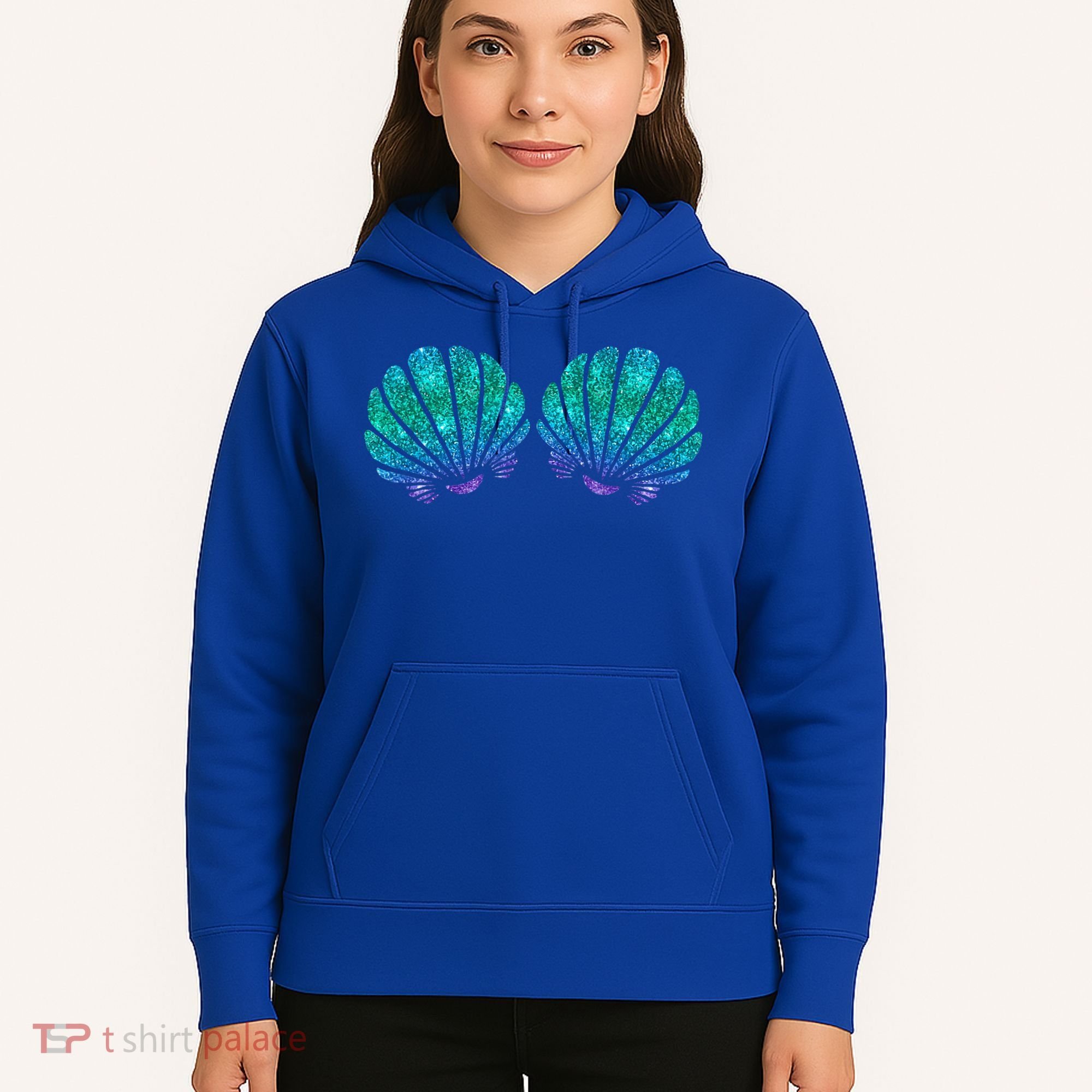 Mermaid Sea Shell Bra Costume Hoodie