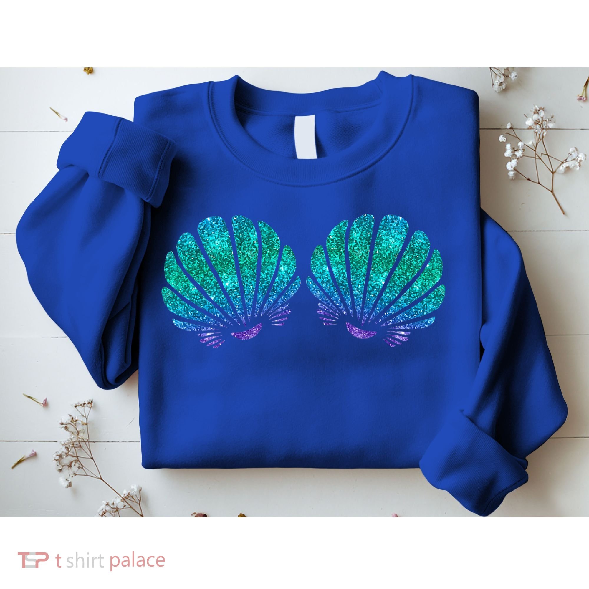 Mermaid Sea Shell Bra Costume Sweatshirt