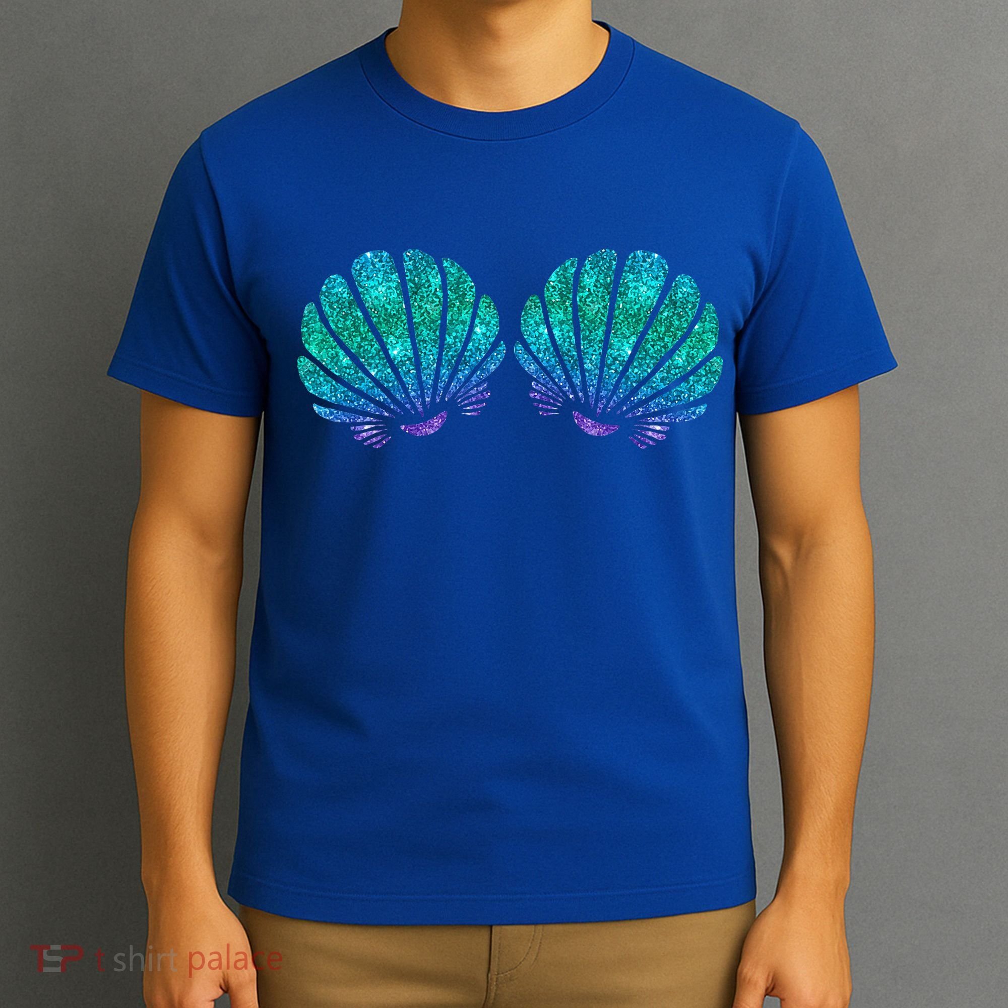 Mermaid Sea Shell Bra Costume T-Shirt