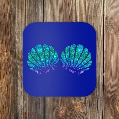 Mermaid Sea Shell Bra Costume Coaster