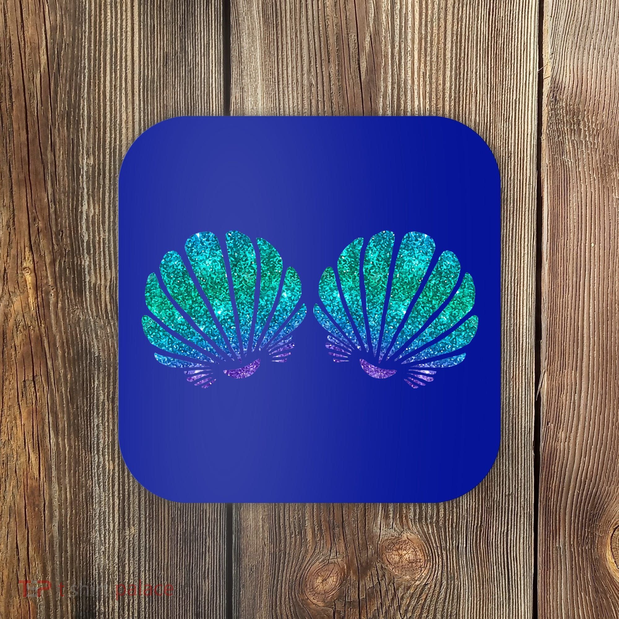 Mermaid Sea Shell Bra Costume Coaster
