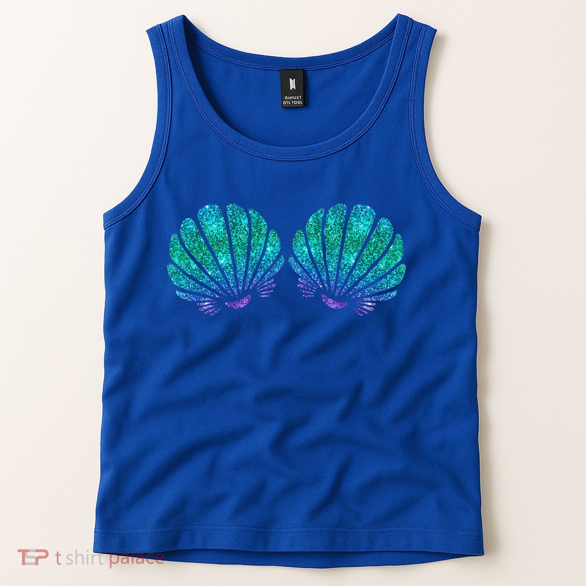 Mermaid Sea Shell Bra Costume Tank Top