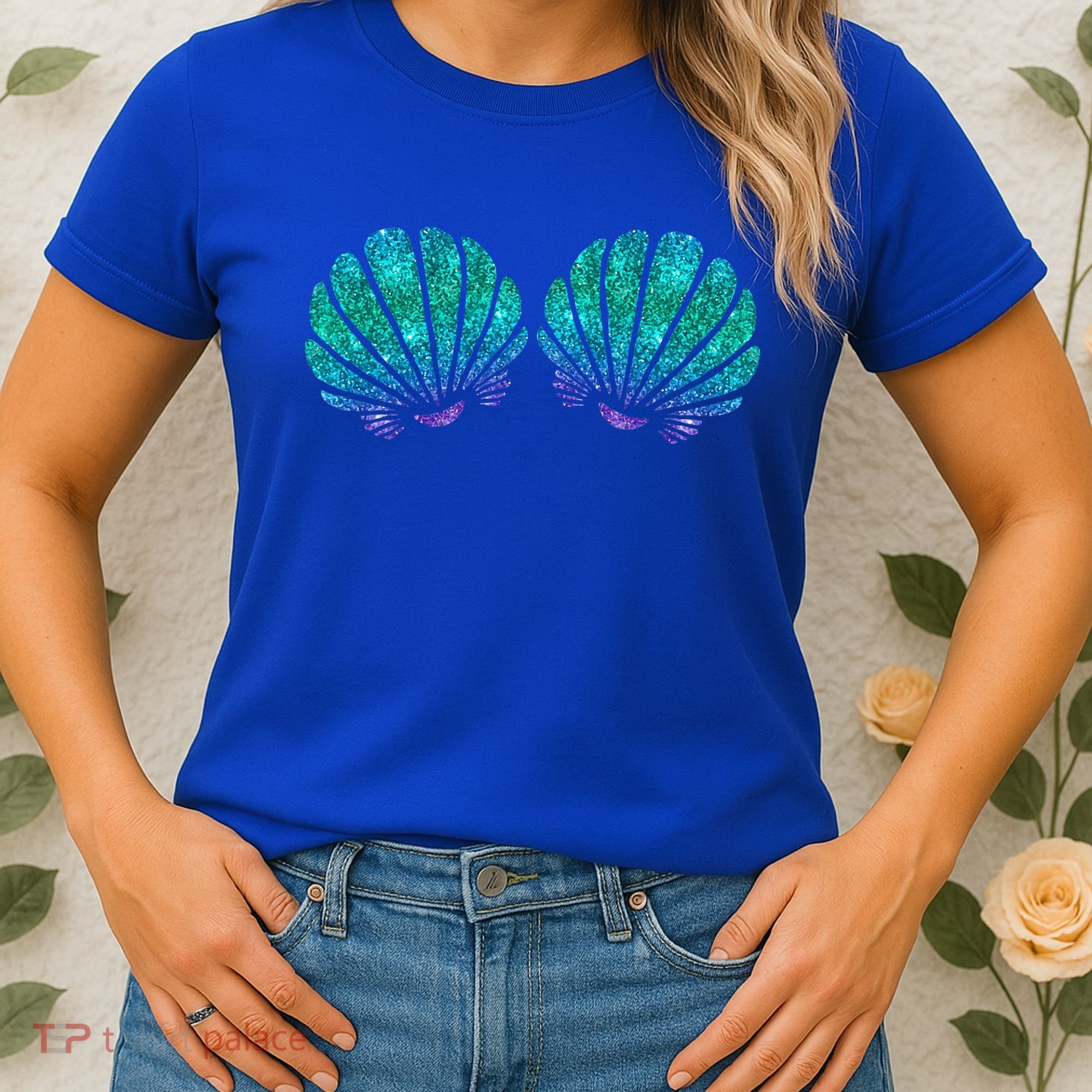 Mermaid Sea Shell Bra Costume Women's T-Shirt