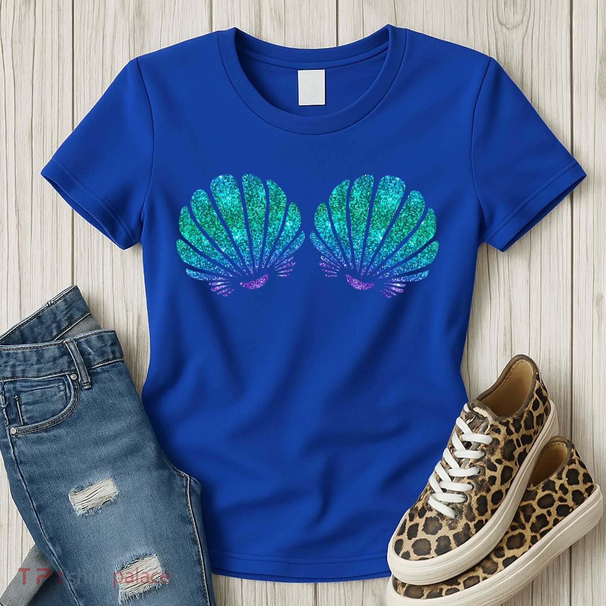 Mermaid Sea Shell Bra Costume Women's T-Shirt