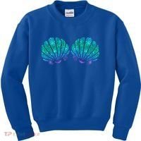 Mermaid Sea Shell Bra Costume Kids Sweatshirt thumb 0