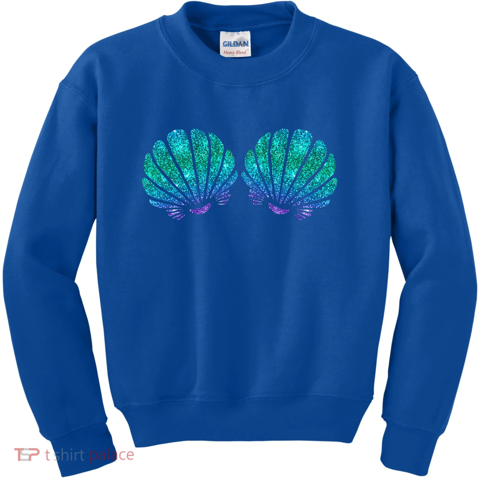 Mermaid Sea Shell Bra Costume Kids Sweatshirt