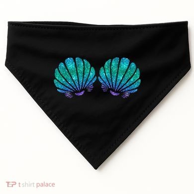 Mermaid Sea Shell Bra Costume USA-Made Doggie Bandana