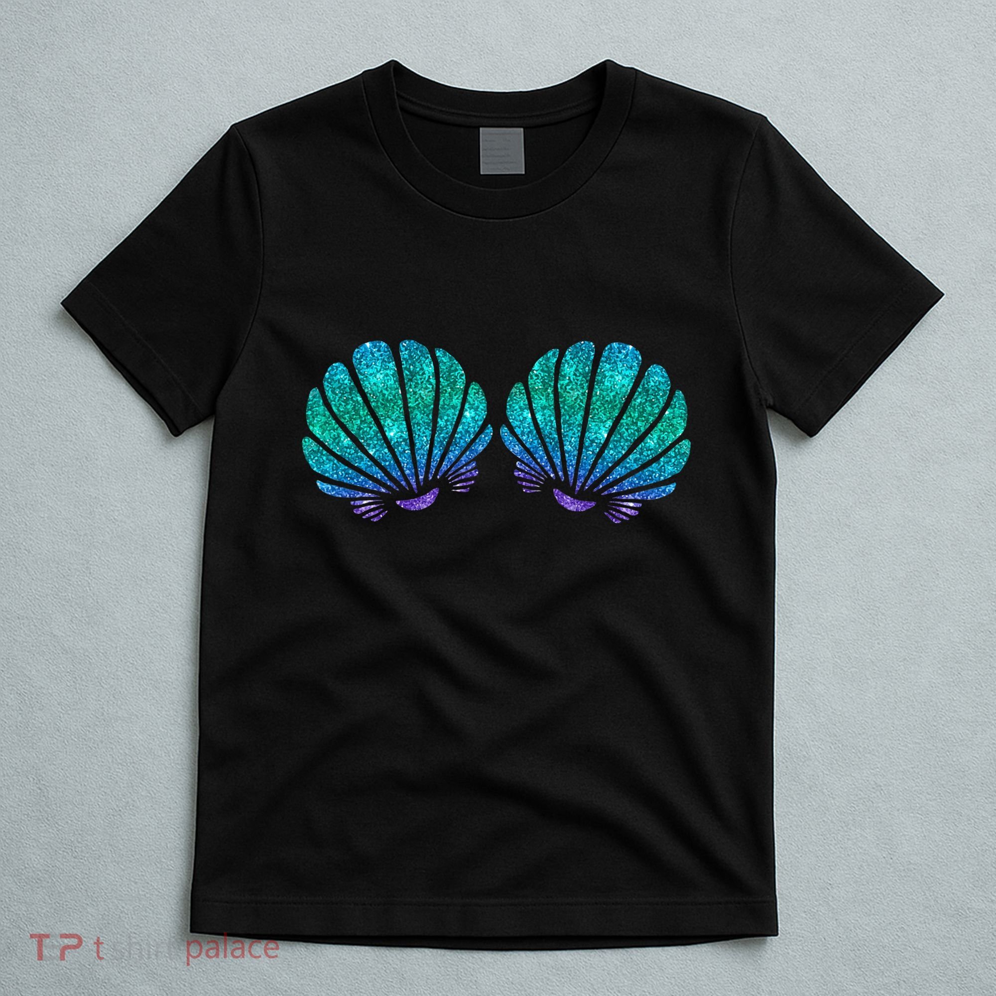 Mermaid Sea Shell Bra Costume T-Shirt