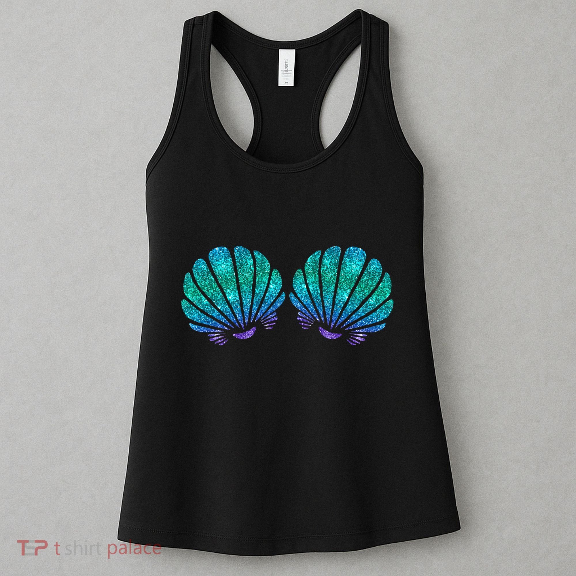 Mermaid Sea Shell Bra Costume Women's Tank Top