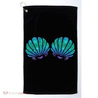 Mermaid Sea Shell Bra Costume Golf Towel