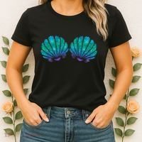 Mermaid Sea Shell Bra Costume Women's T-Shirt thumb 2