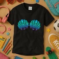 Mermaid Sea Shell Bra Costume Kids T-Shirt thumb 3