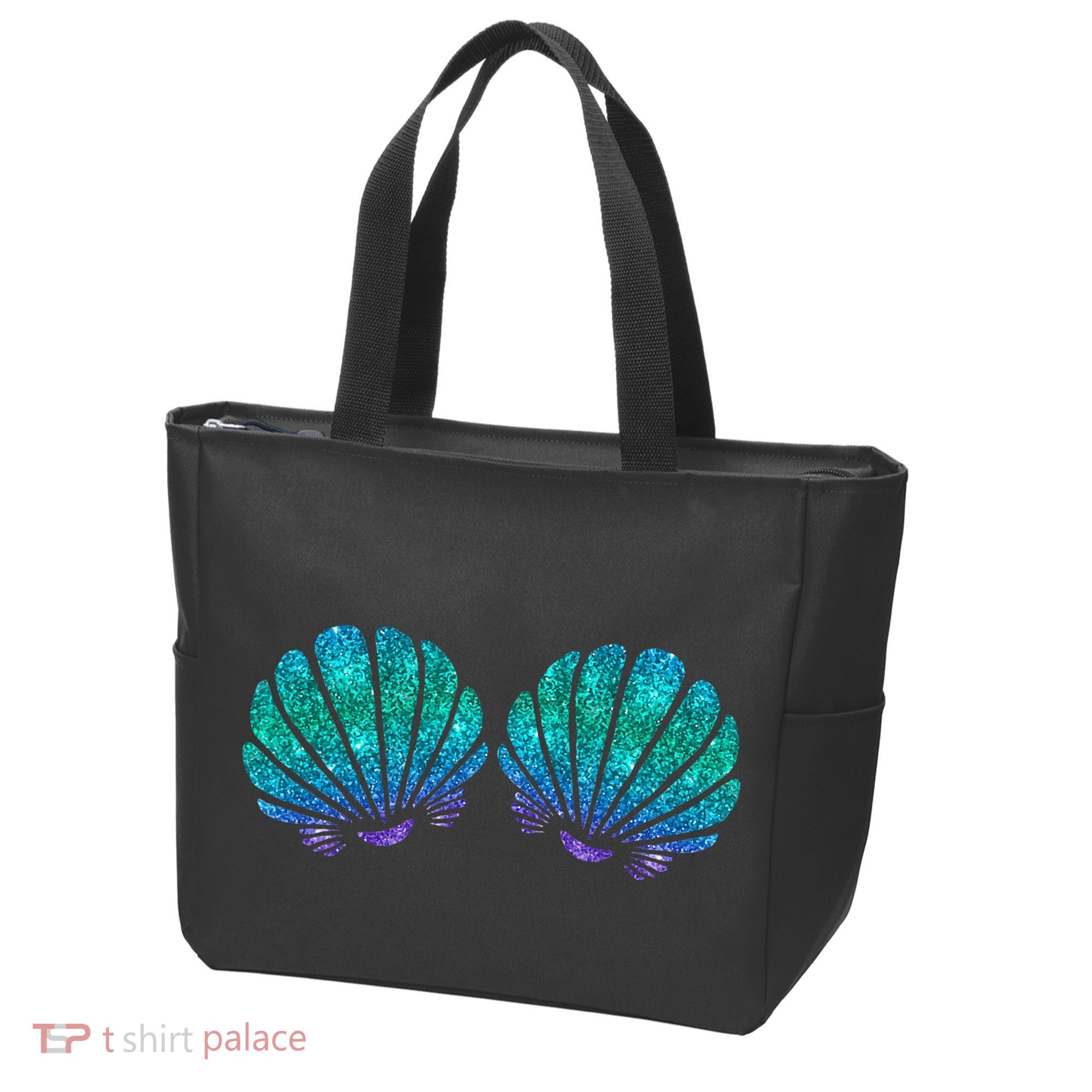 Mermaid Sea Shell Bra Costume Tote Bag