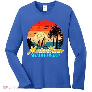 Mazatlan Souvenirs Sinaloa Mexico Vacation Vacay Mode Cute Gift Women's Long Sleeve Shirt
