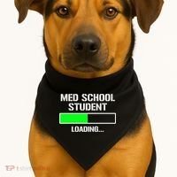 Med School Student Loading Funny Medical School Doctor Great Gift USA-Made Doggie Bandana thumb 1
