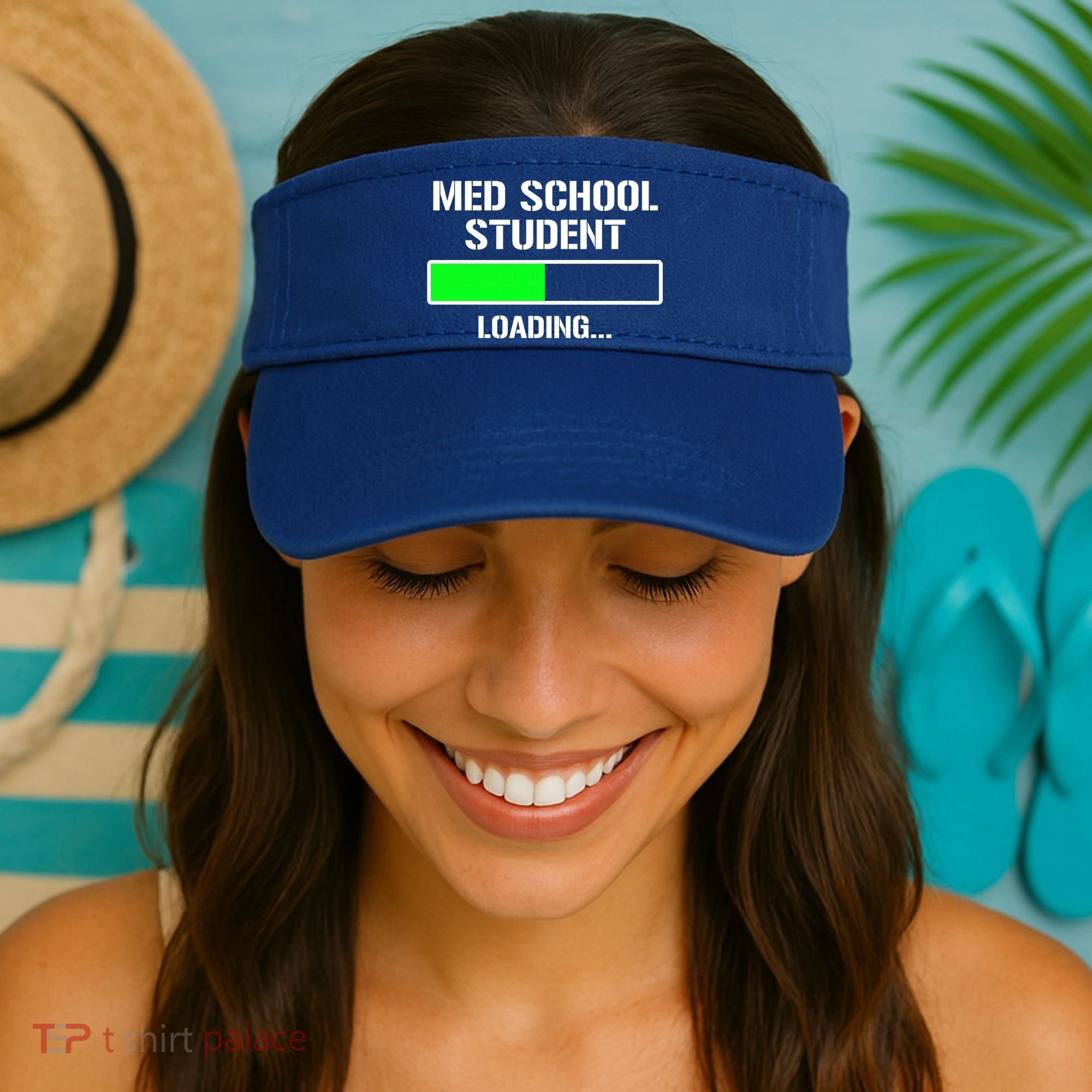 Med School Student Loading Funny Medical School Doctor Great Gift Visor