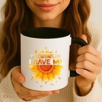Multiple Sclerosis Sunflower I'm Not Drunk I Have Ms Gift Coffee Mug thumb 3