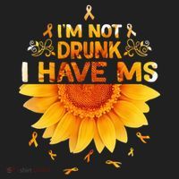 Multiple Sclerosis Sunflower I'm Not Drunk I Have Ms Gift Beanie thumb 2
