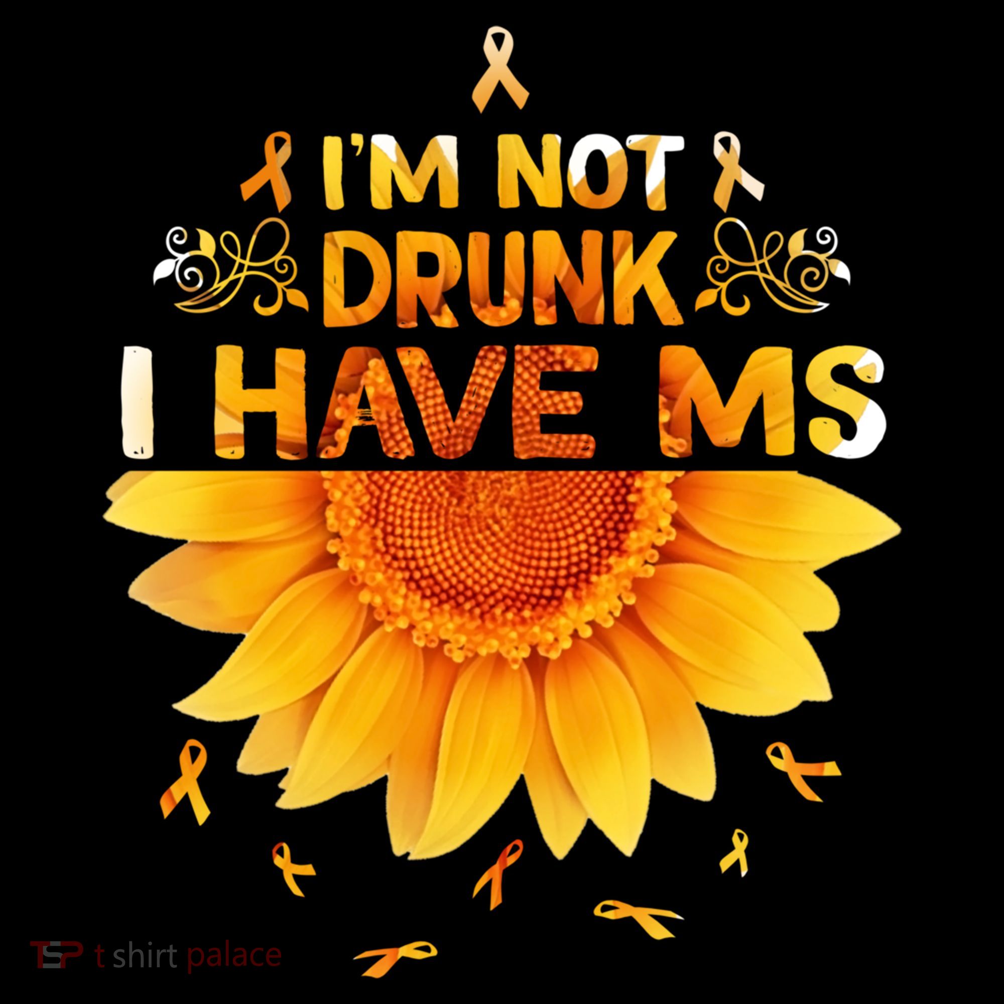 Multiple Sclerosis Sunflower I'm Not Drunk I Have Ms Gift Women's Hoodie