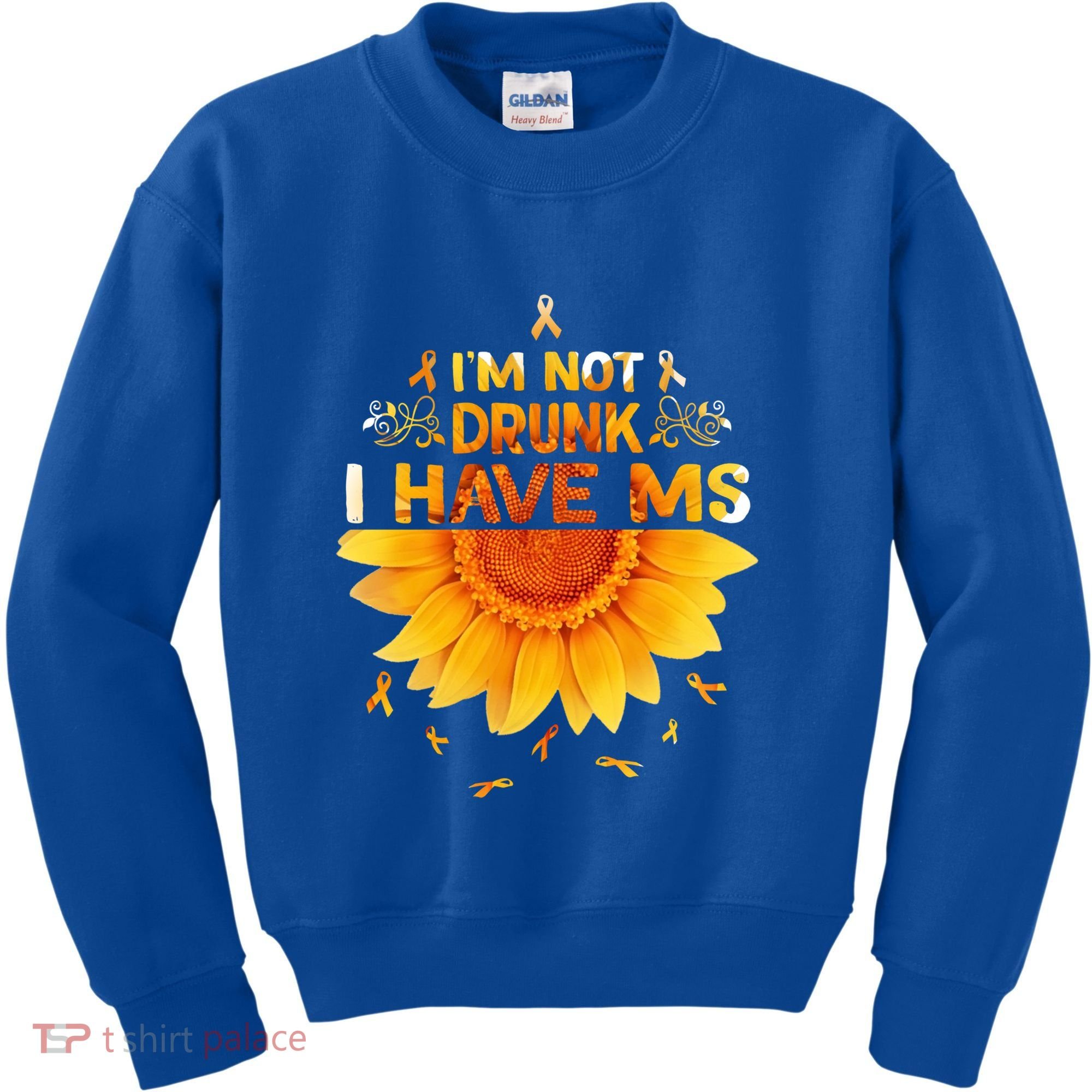 Multiple Sclerosis Sunflower I'm Not Drunk I Have Ms Gift Kids Sweatshirt