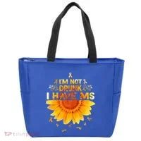 Multiple Sclerosis Sunflower I'm Not Drunk I Have Ms Gift Tote Bag thumb 0