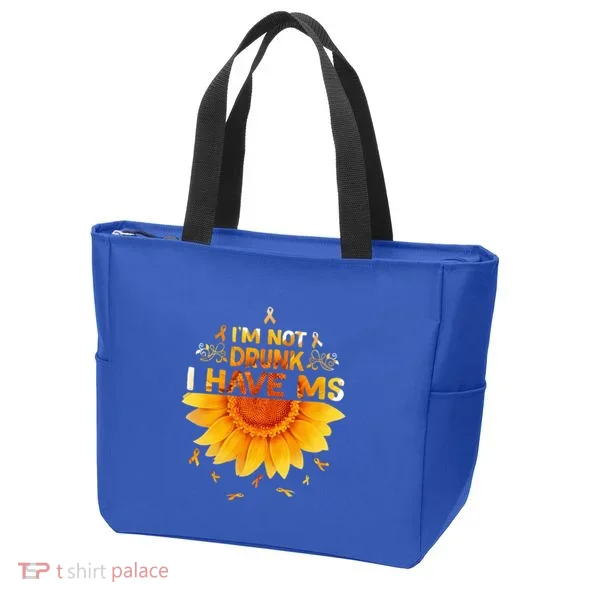 Multiple Sclerosis Sunflower I'm Not Drunk I Have Ms Gift Tote Bag