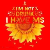 Multiple Sclerosis Sunflower I'm Not Drunk I Have Ms Gift Santa Hat thumb 1