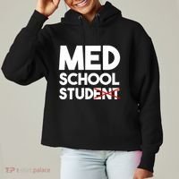 Med School Student Stud Funny Medical School Doctor Cute Gift Ladies Heavyweight Boxy Pullover Hoodie thumb 0