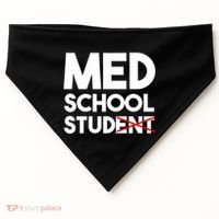 Med School Student Stud Funny Medical School Doctor Cute Gift USA-Made Doggie Bandana thumb 0