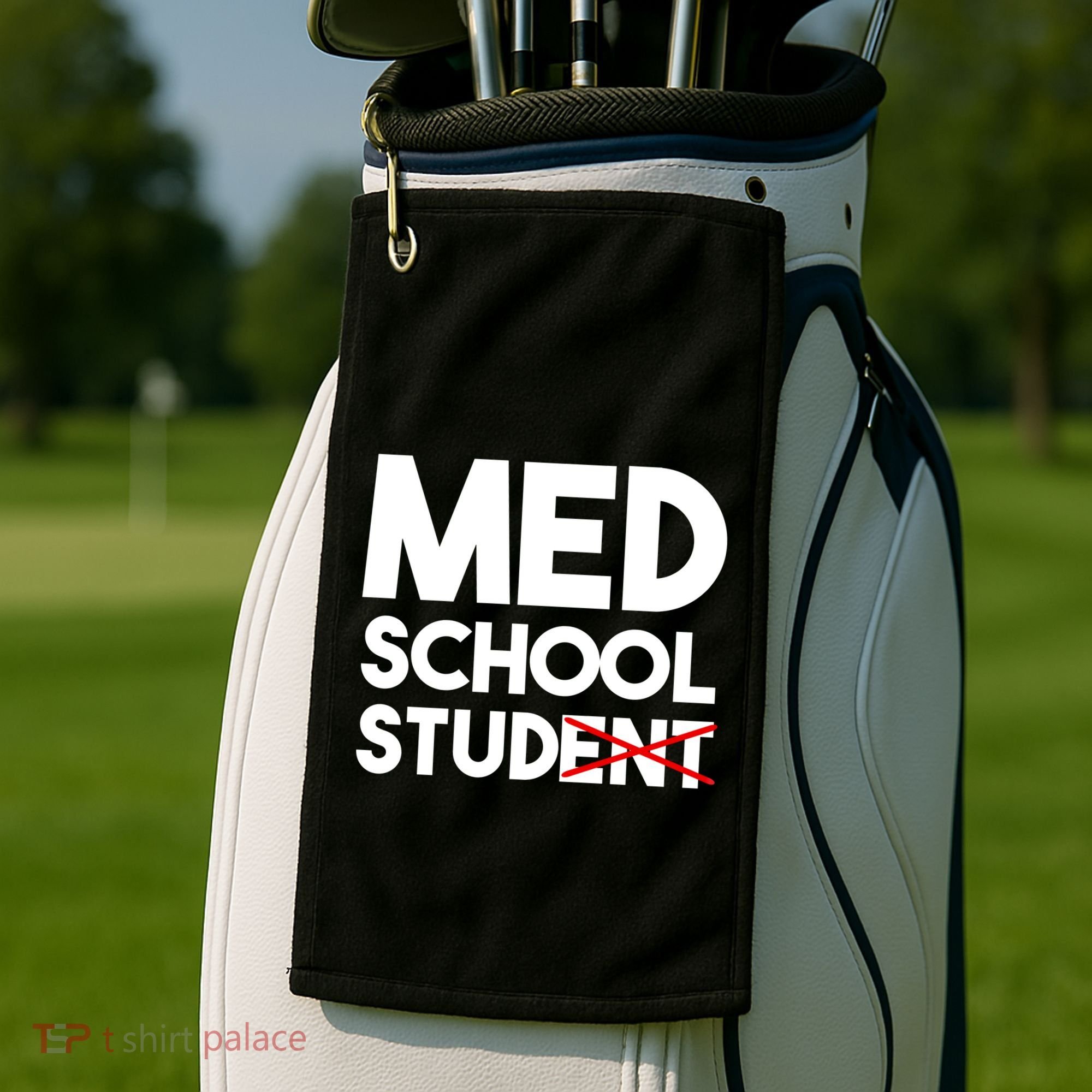 Med School Student Stud Funny Medical School Doctor Cute Gift Golf Towel