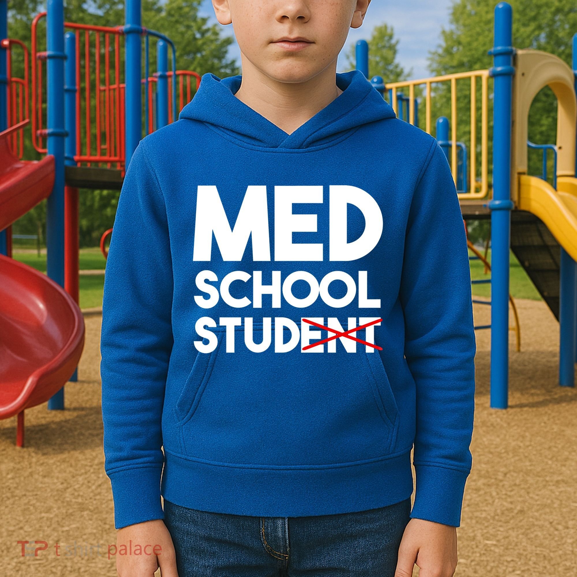 Med School Student Stud Funny Medical School Doctor Cute Gift Kids Hoodie