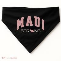 Maui Strong Support Lahaina Hawaii USA-Made Doggie Bandana thumb 0