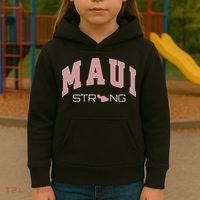 Maui Strong Support Lahaina Hawaii Kids Hoodie thumb 3