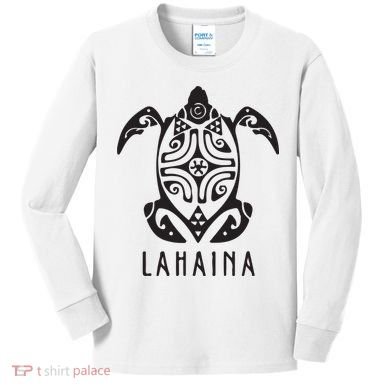 Maui Strong Sea Turtles Lahaina Kids Long Sleeve Shirt