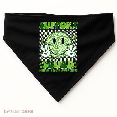 Motivation Support Squad Mental Health Awareness  USA-Made Doggie Bandana