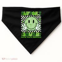 Motivation Support Squad Mental Health Awareness  USA-Made Doggie Bandana thumb 0