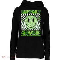 Motivation Support Squad Mental Health Awareness  Womens Funnel Neck Pullover Hood thumb 0