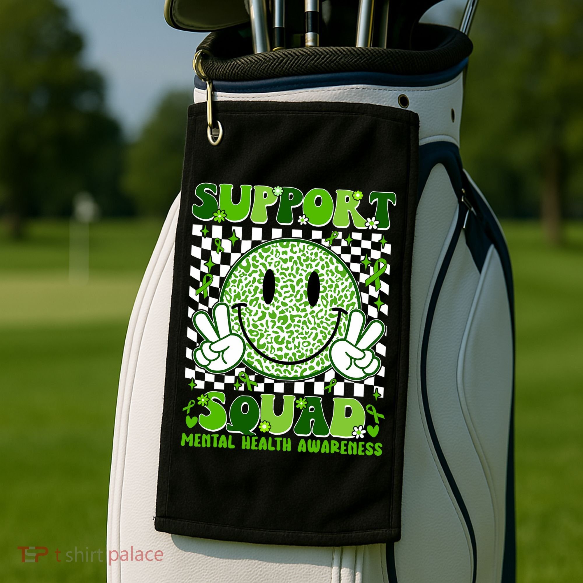 Motivation Support Squad Mental Health Awareness  Golf Towel