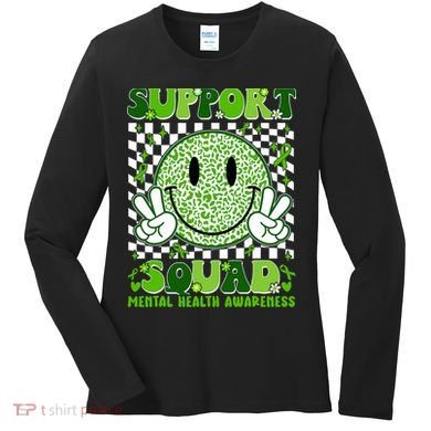 Motivation Support Squad Mental Health Awareness  Women's Long Sleeve Shirt