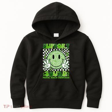 Motivation Support Squad Mental Health Awareness  Kids Hoodie